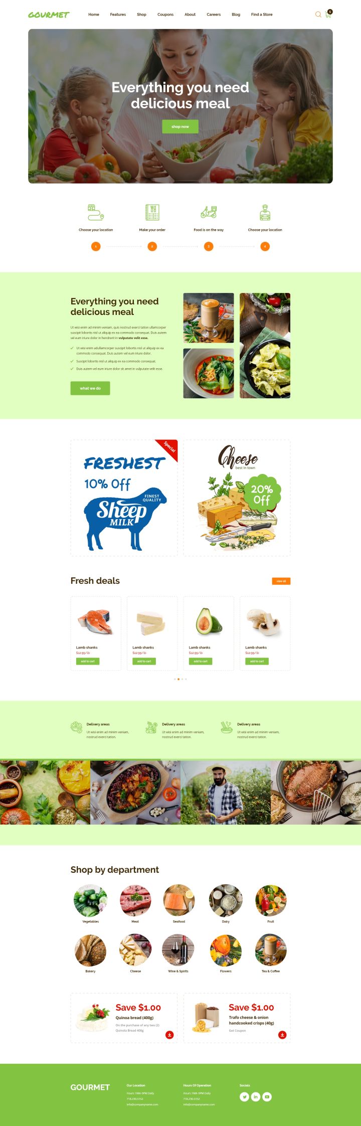 WordPress шаблон ThemeForest Gourmet