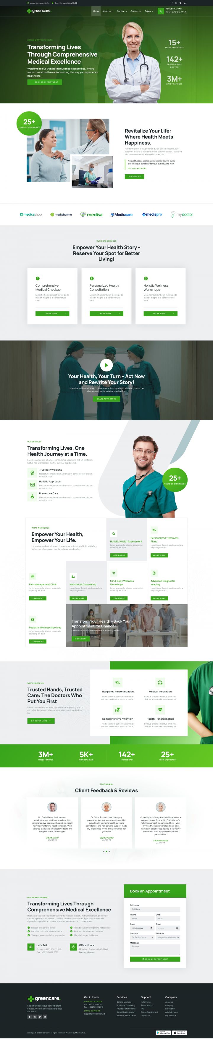 WordPress шаблон ThemeForest GreenCare