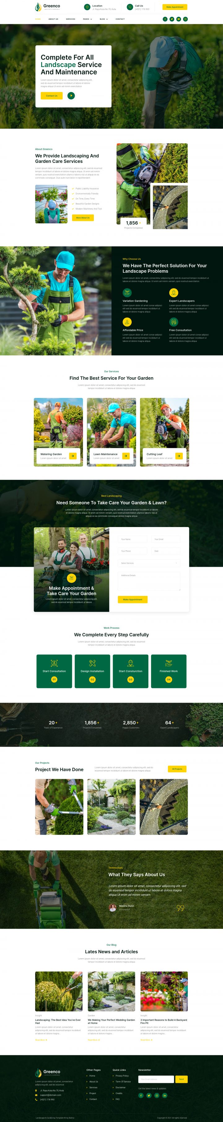 WordPress шаблон ThemeForest Greenco