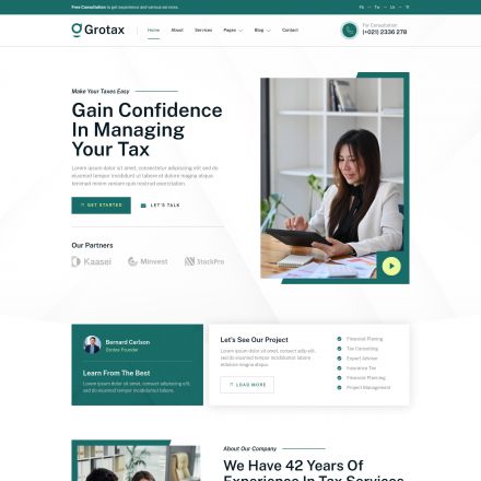 ThemeForest Grotax