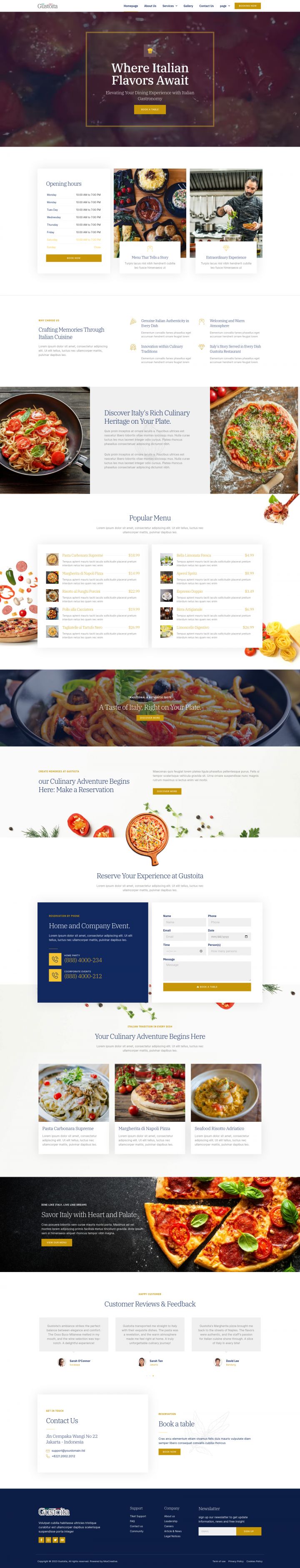 WordPress шаблон ThemeForest Gustoita