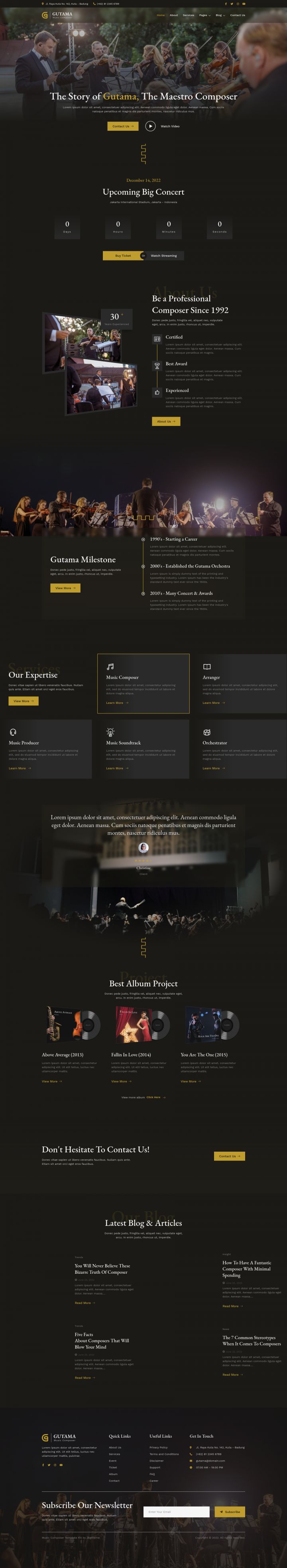 WordPress шаблон ThemeForest Gutama