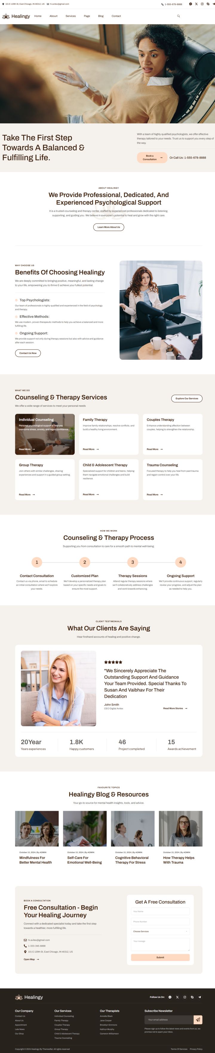 WordPress шаблон ThemeForest Healingy