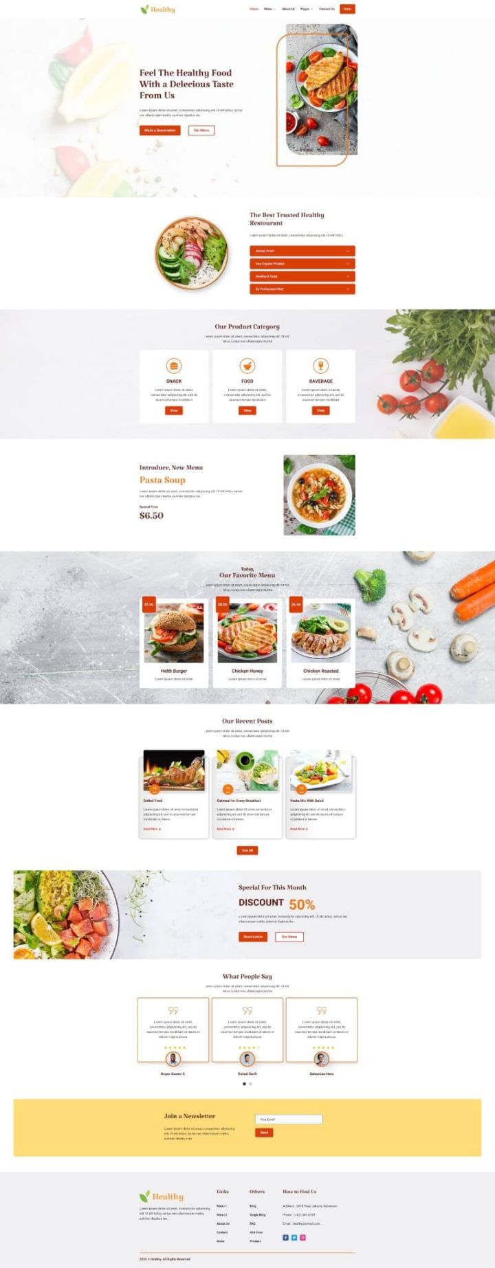 WordPress шаблон ThemeForest Healthy