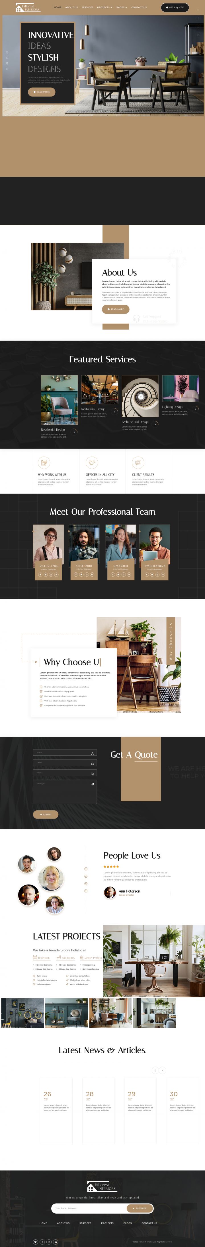 WordPress шаблон ThemeForest Hillcrest