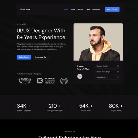 ThemeForest HireAlves