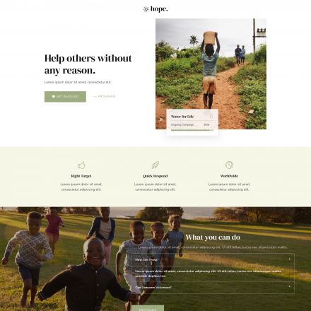 ThemeForest Hope