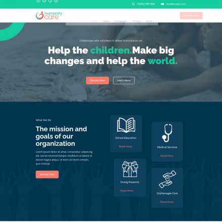 ThemeForest Humanity Care