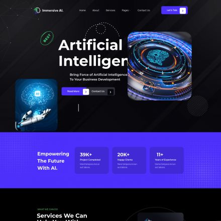 ThemeForest ImmersiveAI