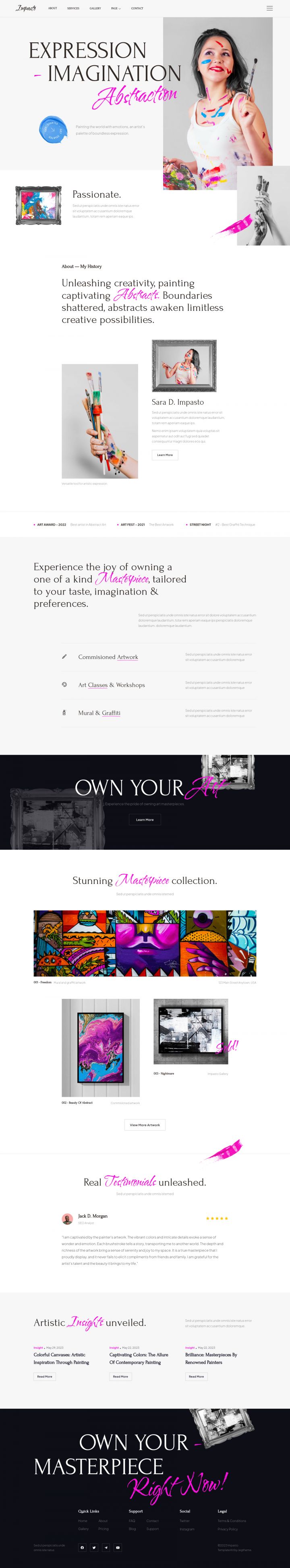 WordPress шаблон ThemeForest Impasto