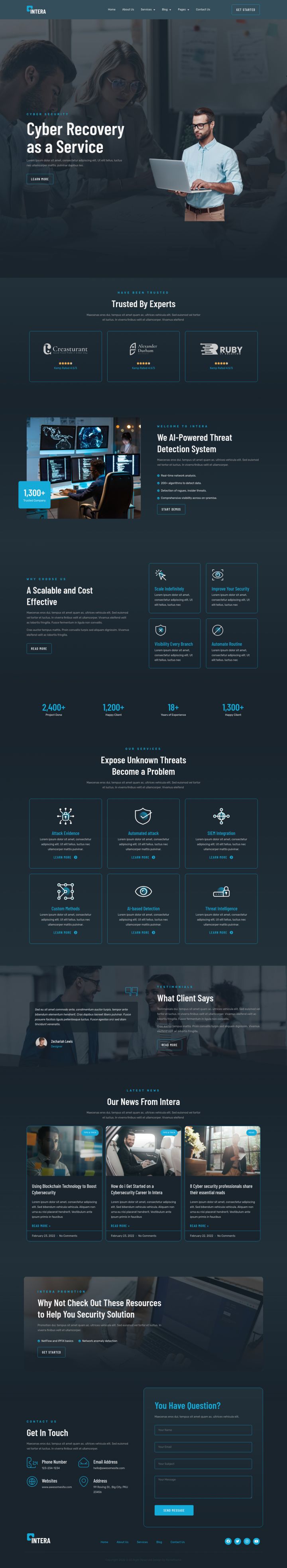 WordPress шаблон ThemeForest Intera