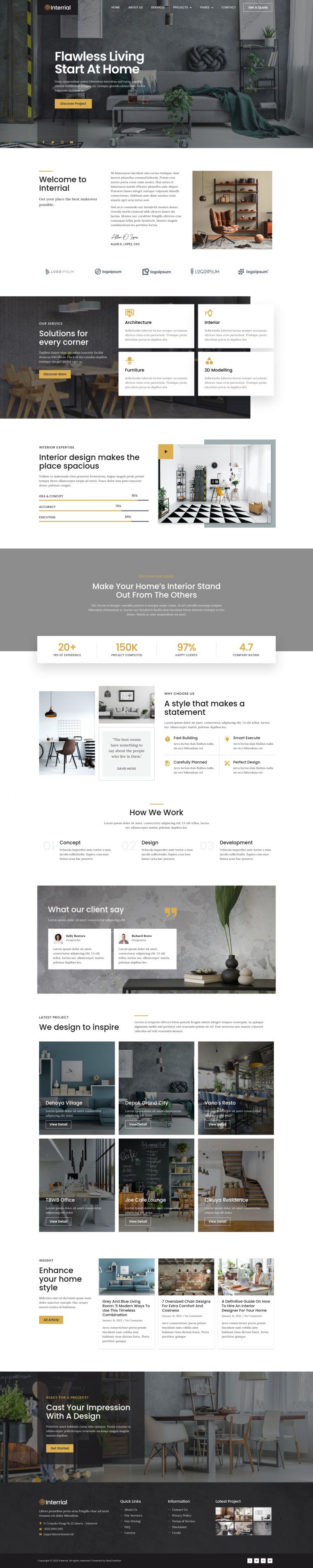 WordPress шаблон ThemeForest Interrial