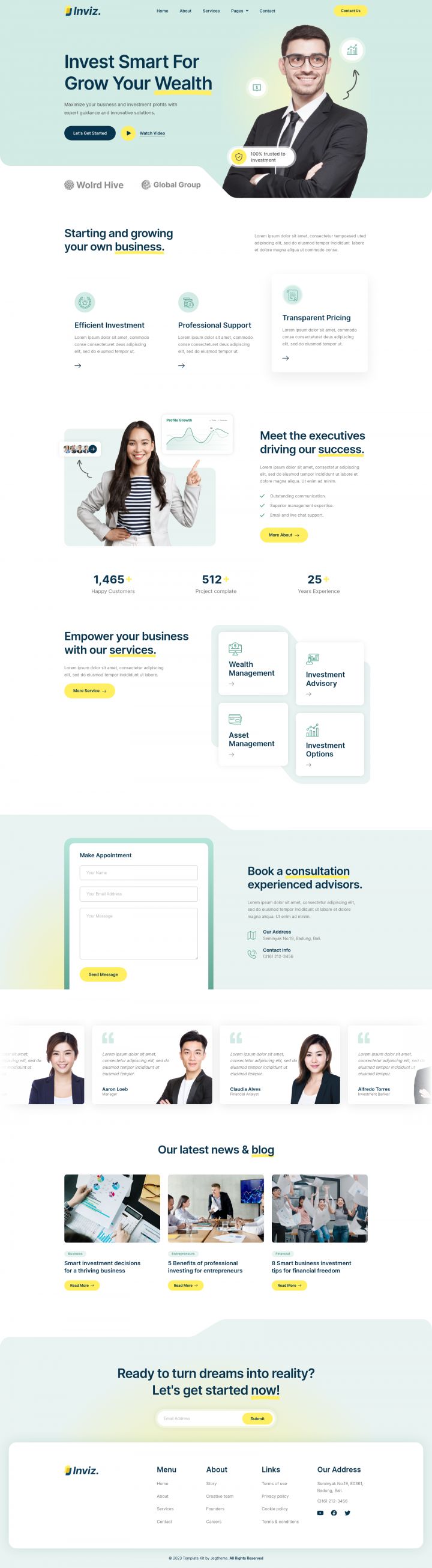 WordPress шаблон ThemeForest Inviz