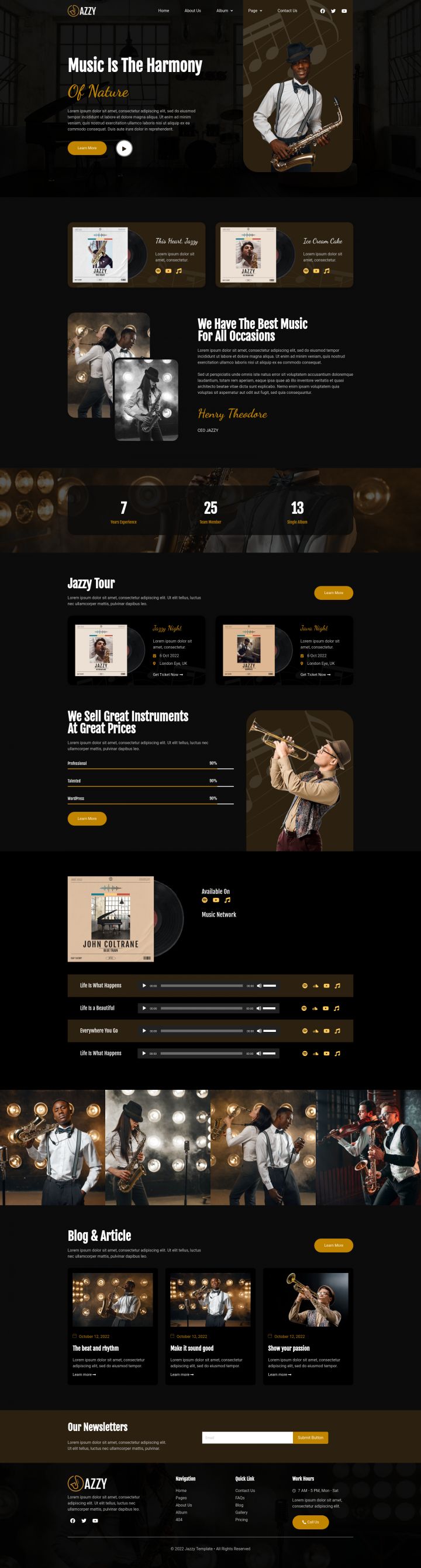 WordPress шаблон ThemeForest Jazzy