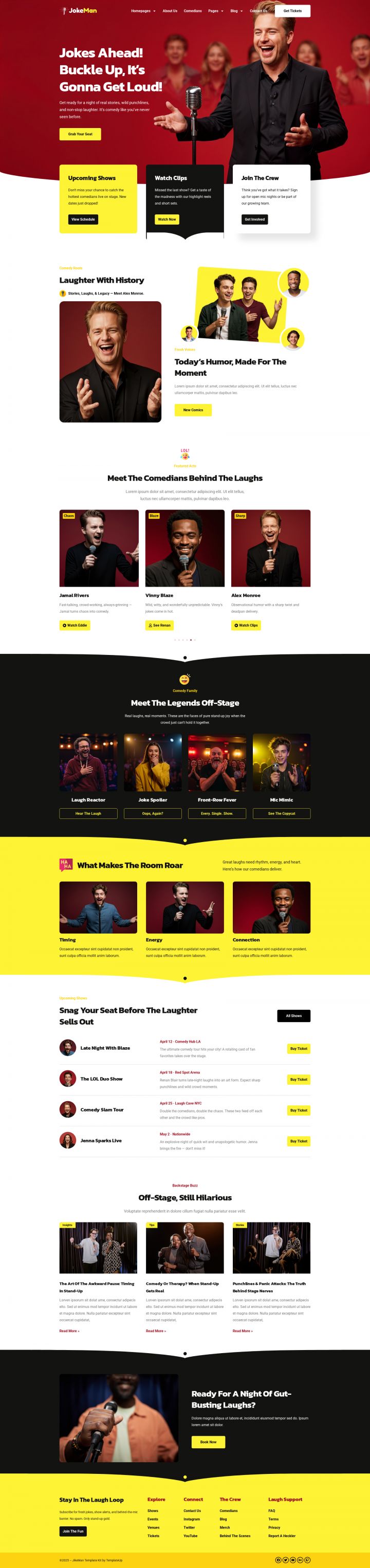 WordPress шаблон ThemeForest JokeMan