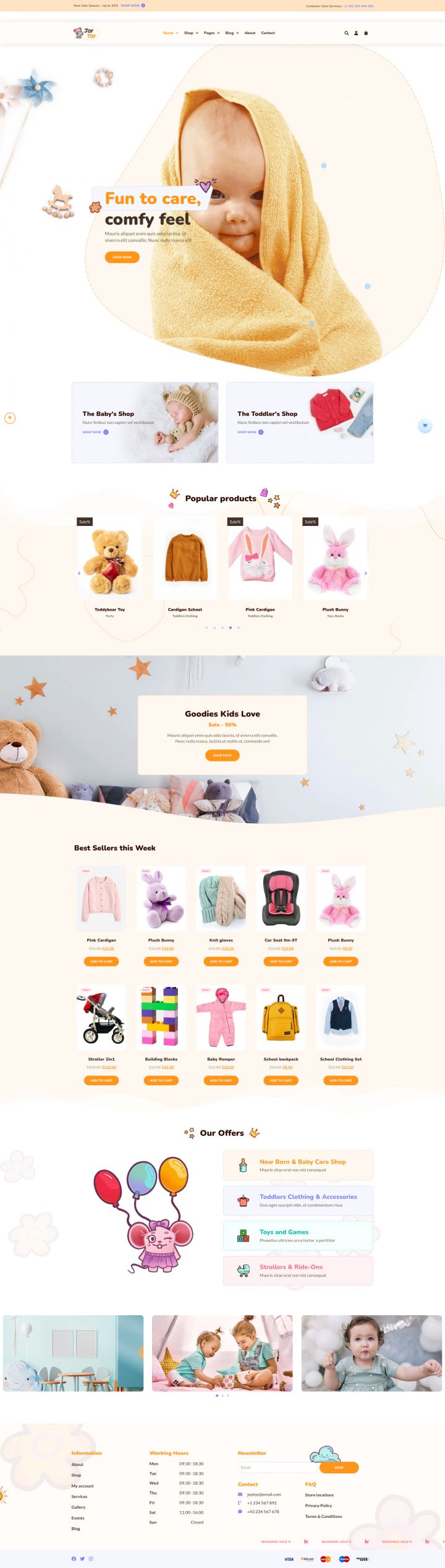 WordPress шаблон ThemeForest JoyToy