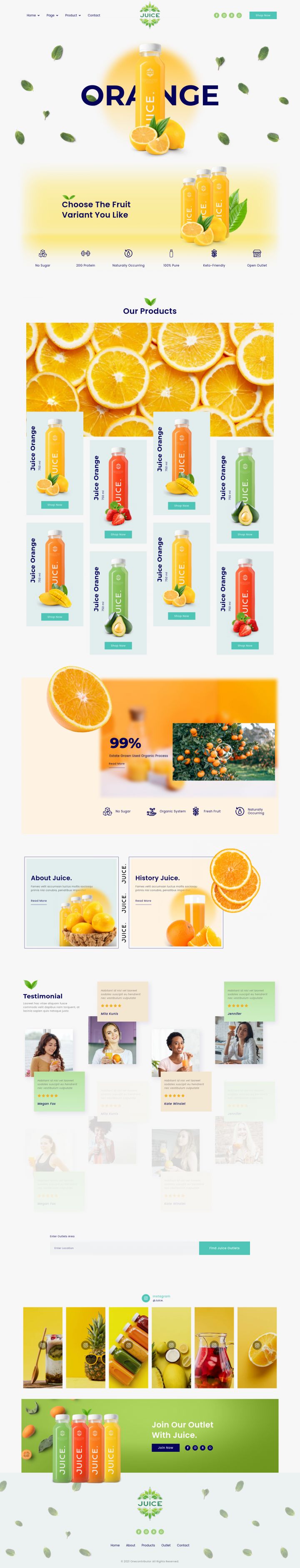 WordPress шаблон ThemeForest Juice Bar & Drink