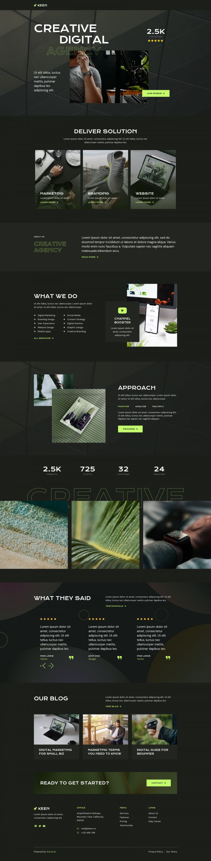 WordPress шаблон ThemeForest Keen