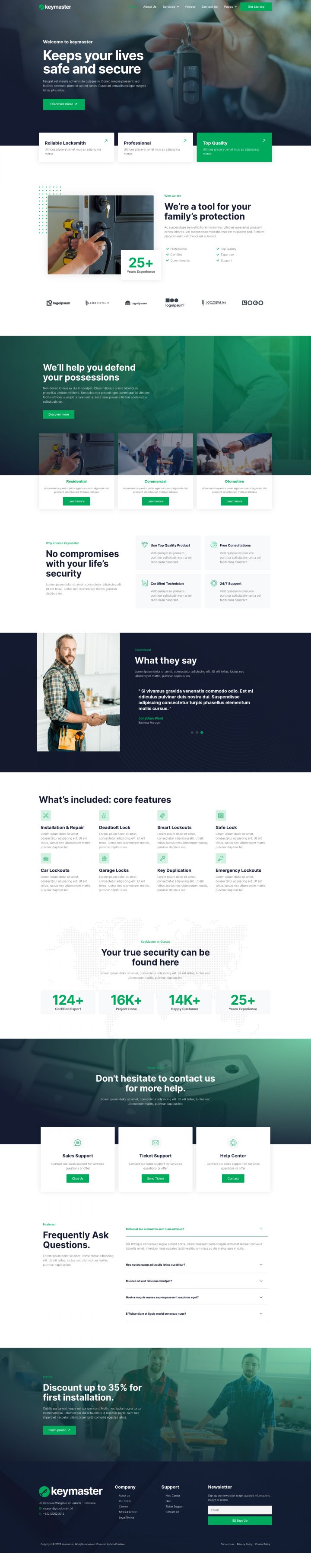 WordPress шаблон ThemeForest KeyMaster