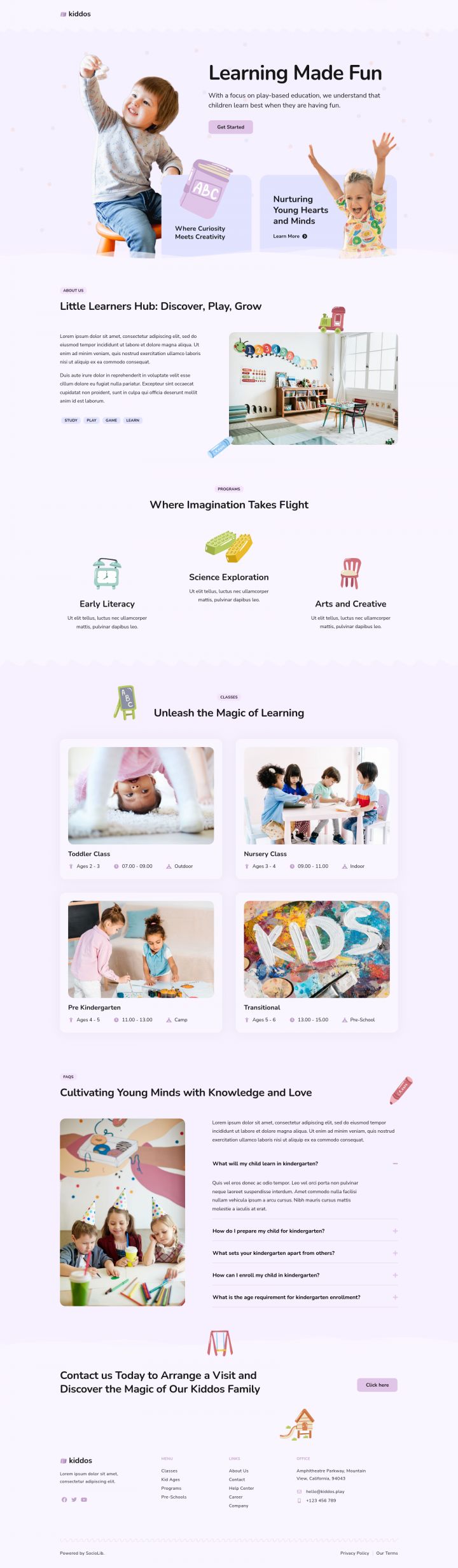 WordPress шаблон ThemeForest Kiddos