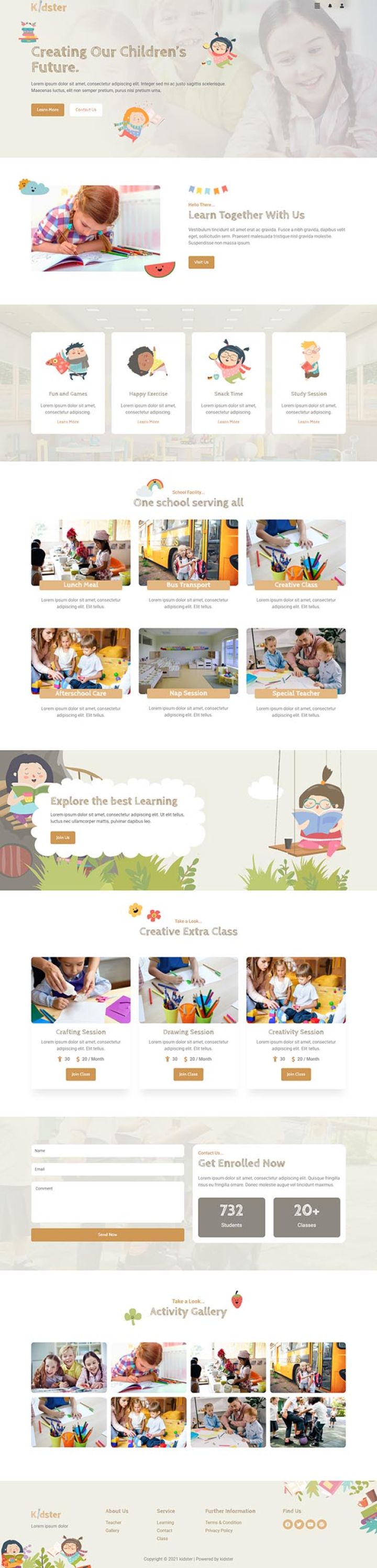 WordPress шаблон ThemeForest Kidster