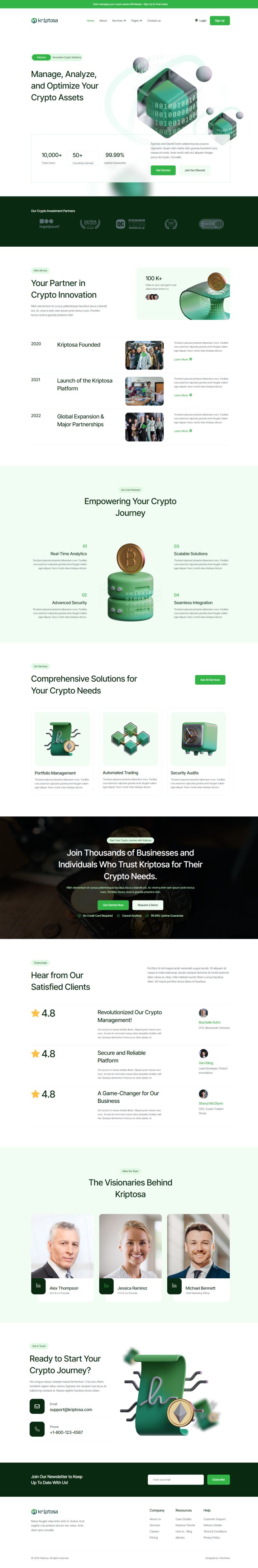 WordPress шаблон ThemeForest Kriptosa