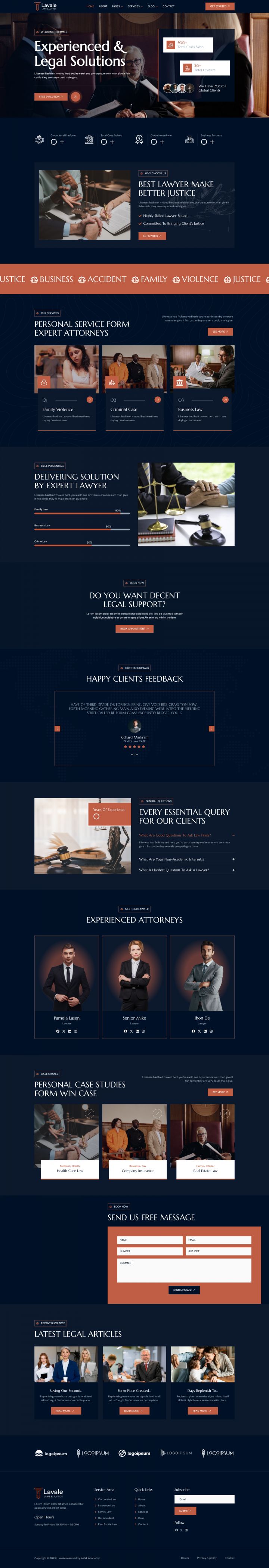 WordPress шаблон ThemeForest Lavale