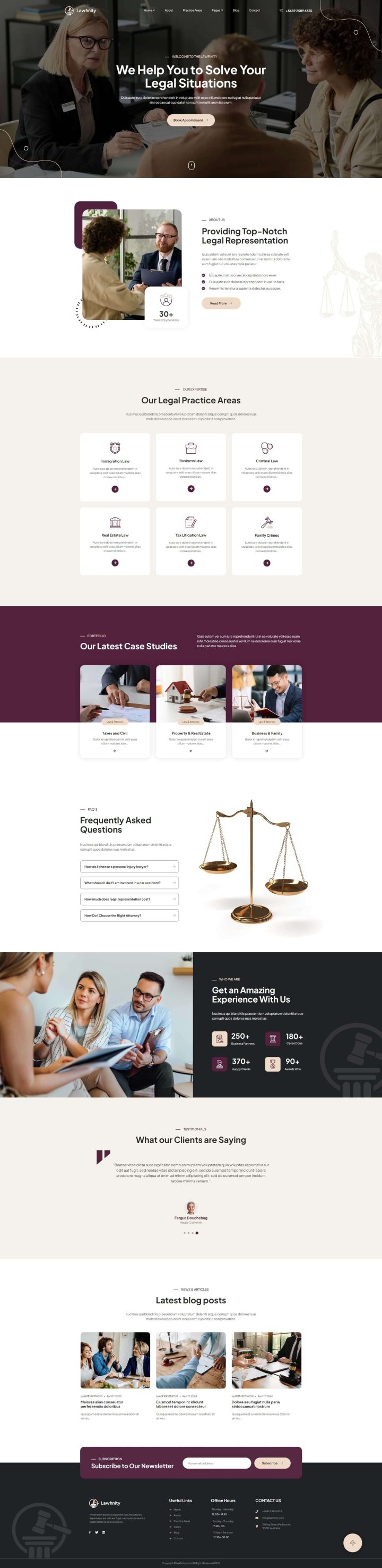 WordPress шаблон ThemeForest Lawfinity