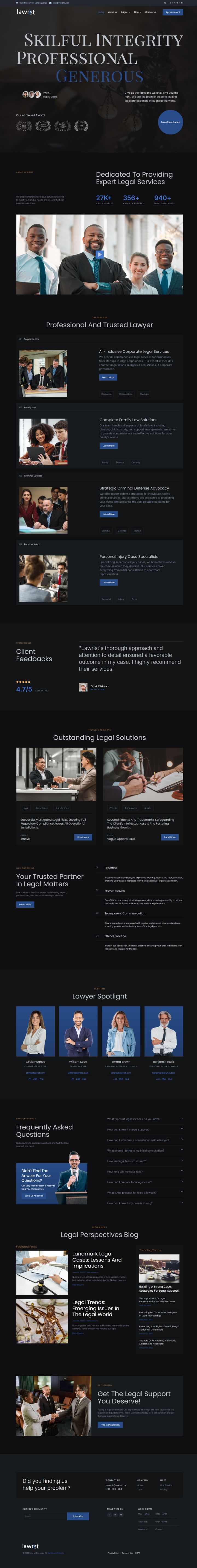 WordPress шаблон ThemeForest Lawrist