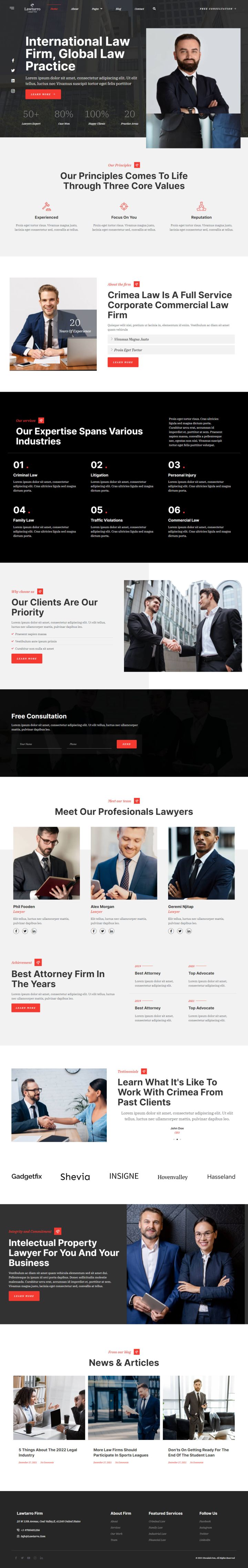 WordPress шаблон ThemeForest Lawtarro