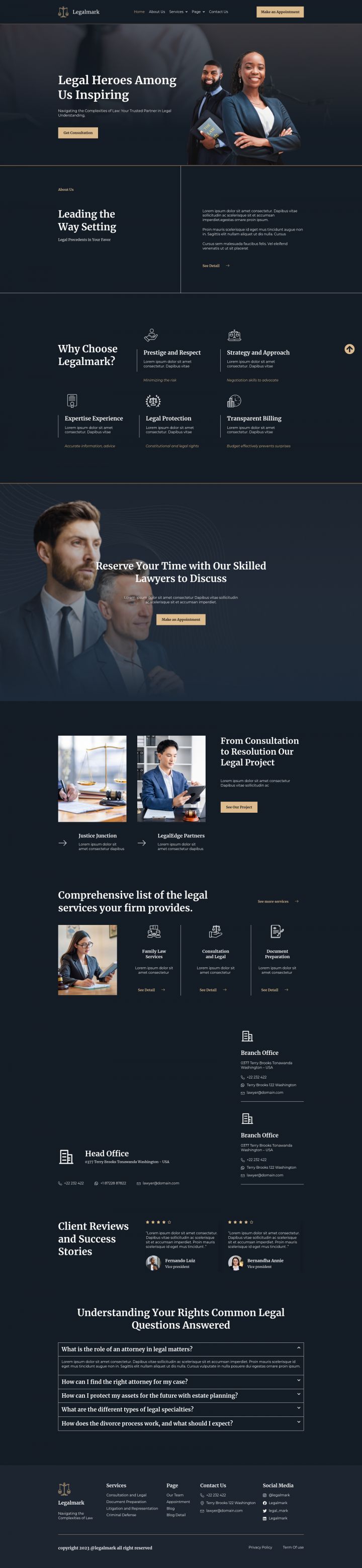 WordPress шаблон ThemeForest LegalMark