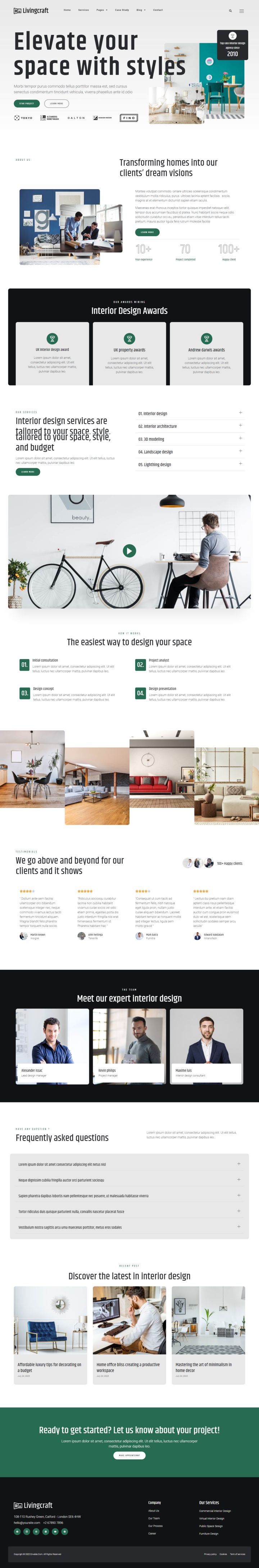 WordPress шаблон ThemeForest Livingcraft