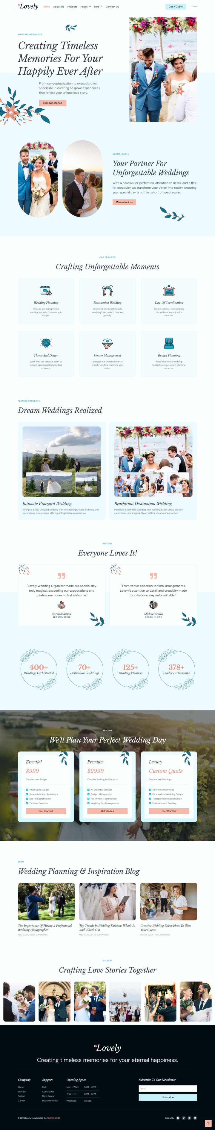 WordPress шаблон ThemeForest Lovely