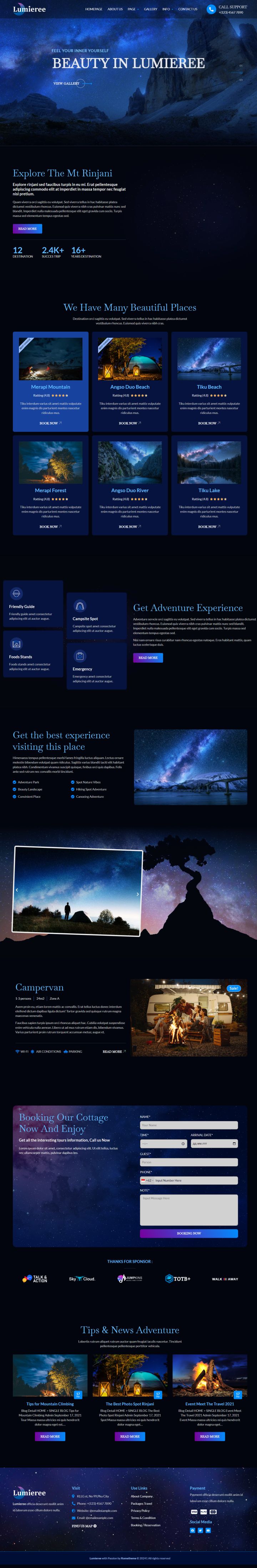 WordPress шаблон ThemeForest Lumieree