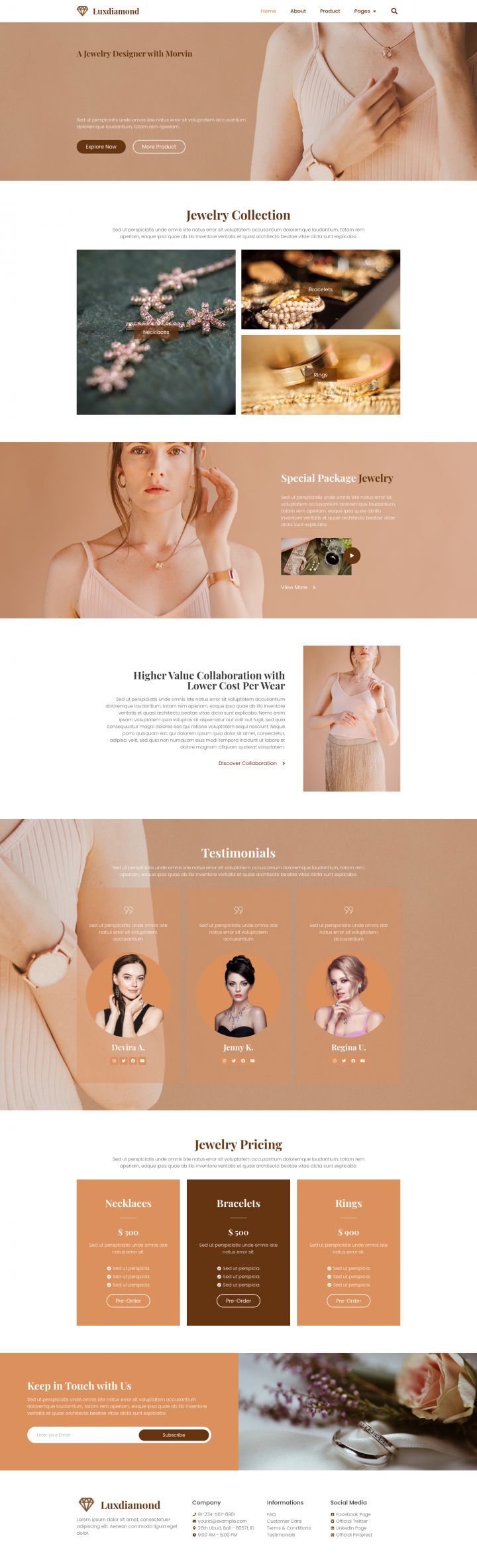 WordPress шаблон ThemeForest Luxdiamond