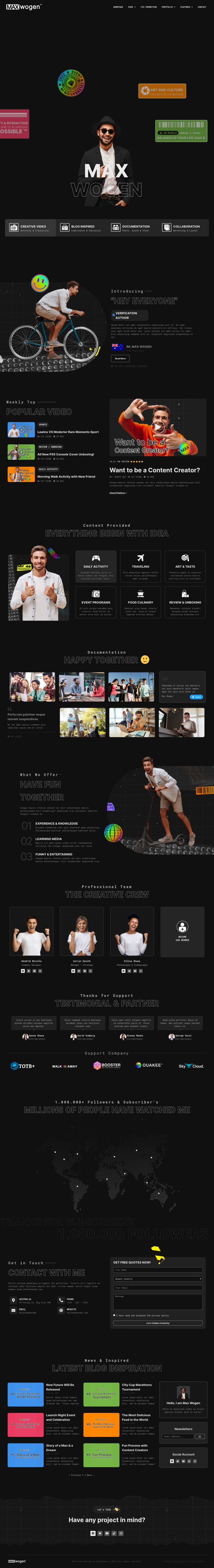 WordPress шаблон ThemeForest MAX