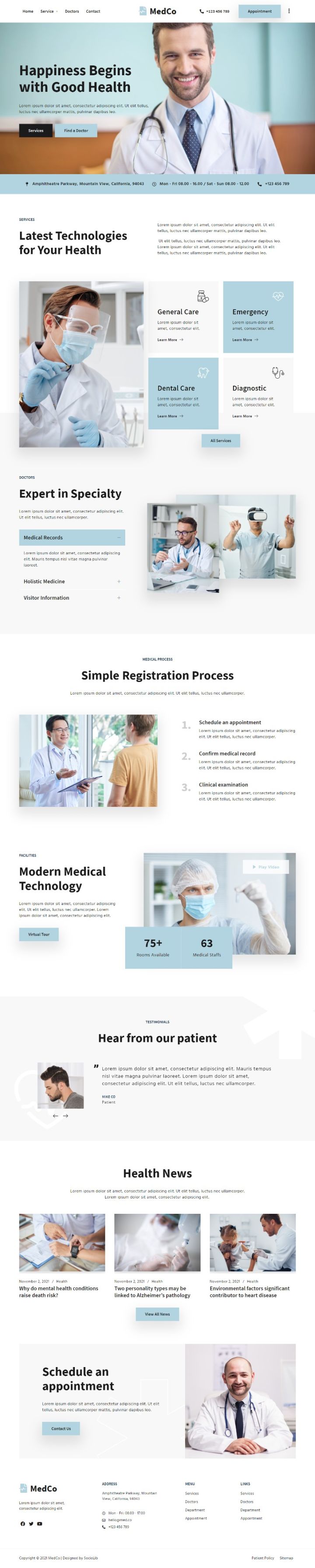 WordPress шаблон ThemeForest Medco