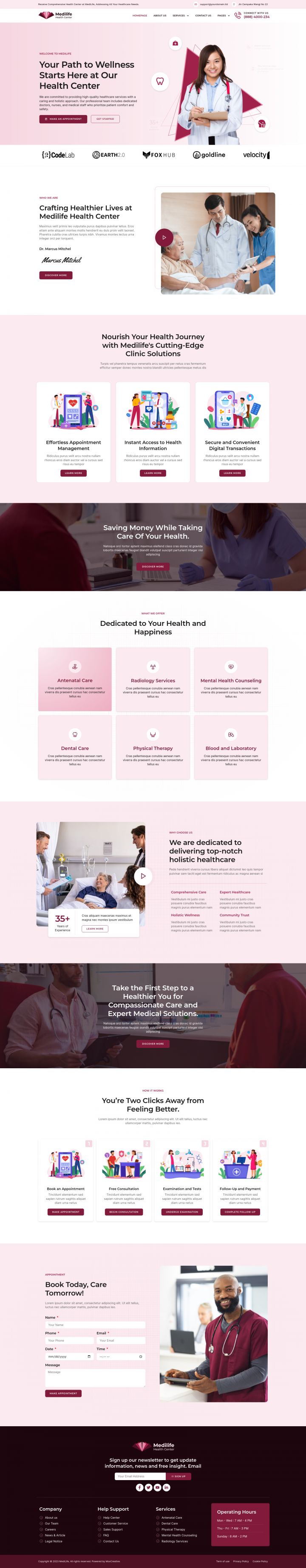 WordPress шаблон ThemeForest MediLife