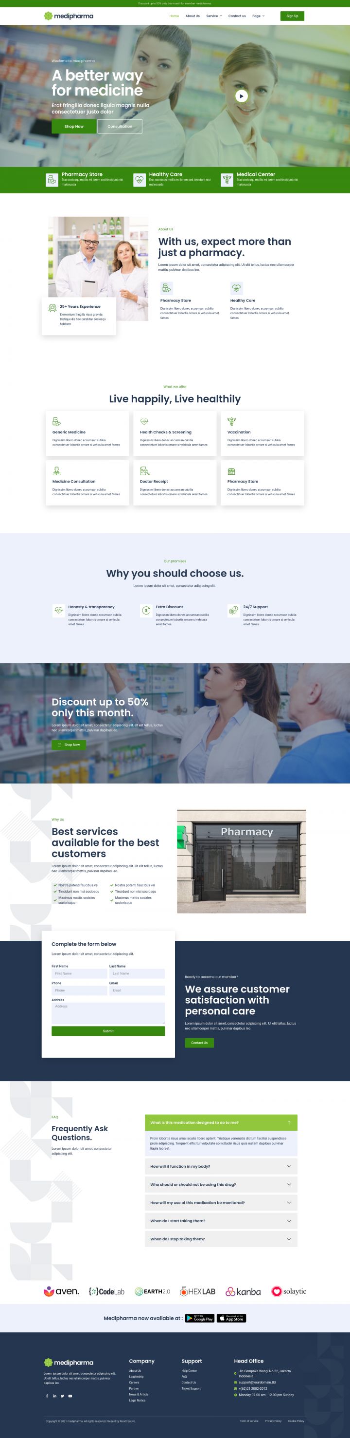 WordPress шаблон ThemeForest MediPharma