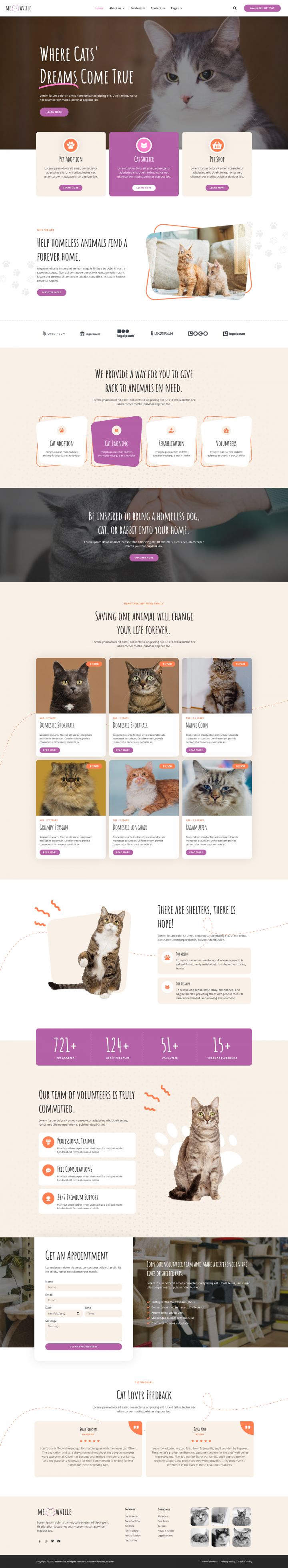 WordPress шаблон ThemeForest MeowVille