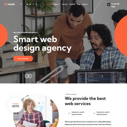 ThemeForest Moniz