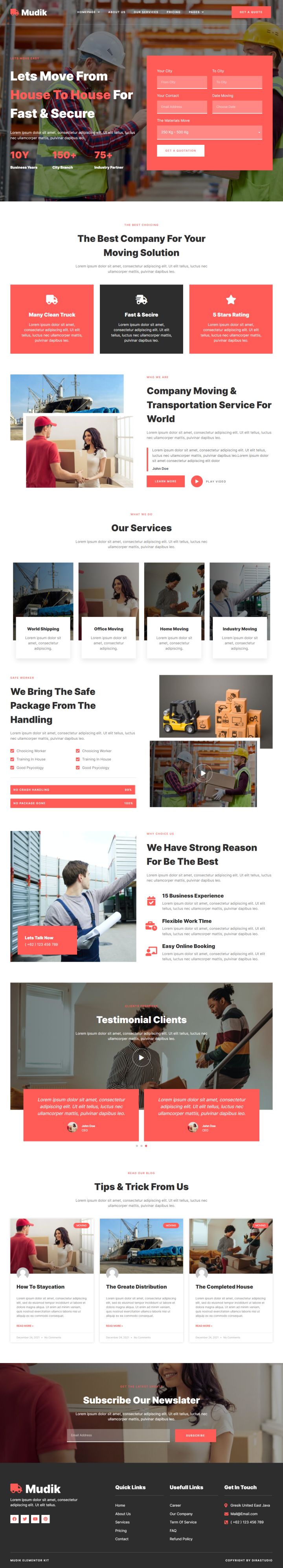 WordPress шаблон ThemeForest Mudik