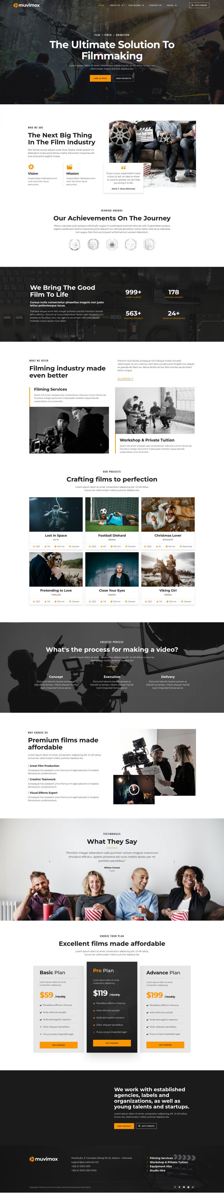 WordPress шаблон ThemeForest Muvimox