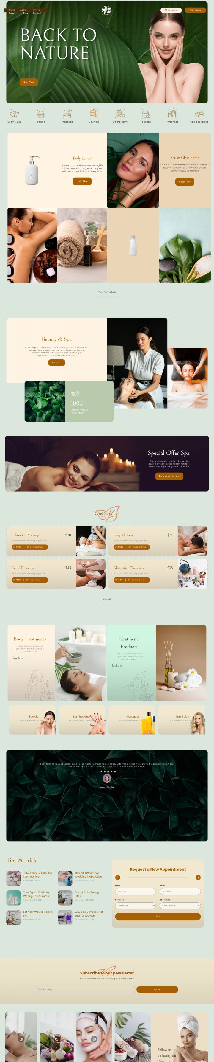 WordPress шаблон ThemeForest Nature