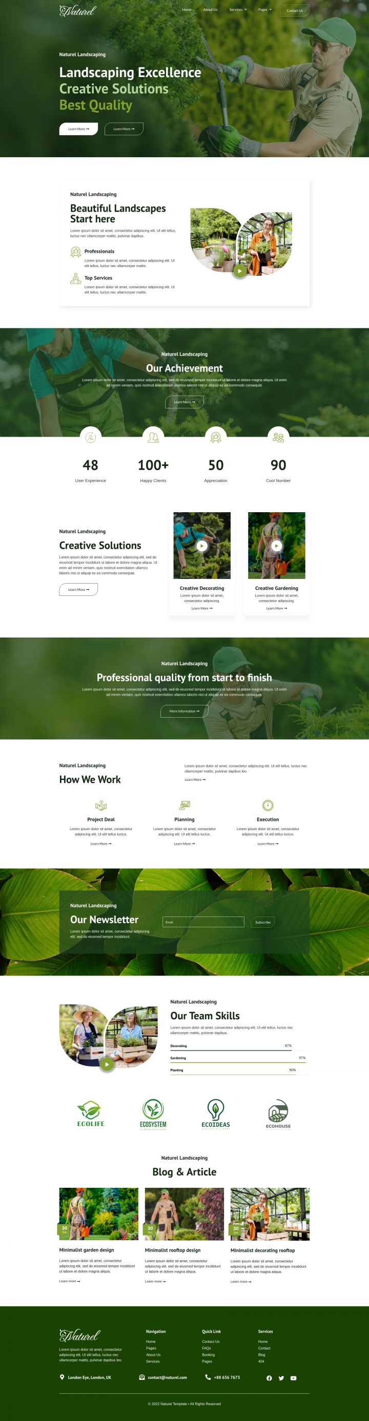 WordPress шаблон ThemeForest Naturel