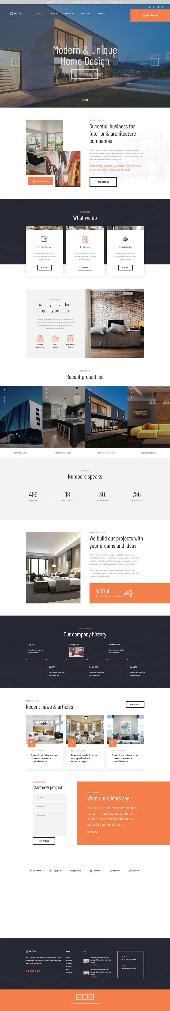 WordPress шаблон ThemeForest Nextin