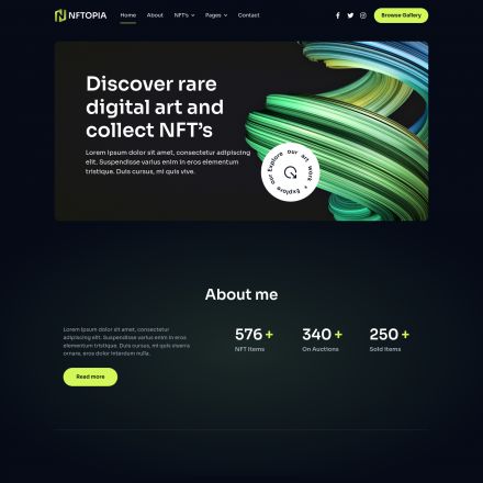 ThemeForest Nftopia