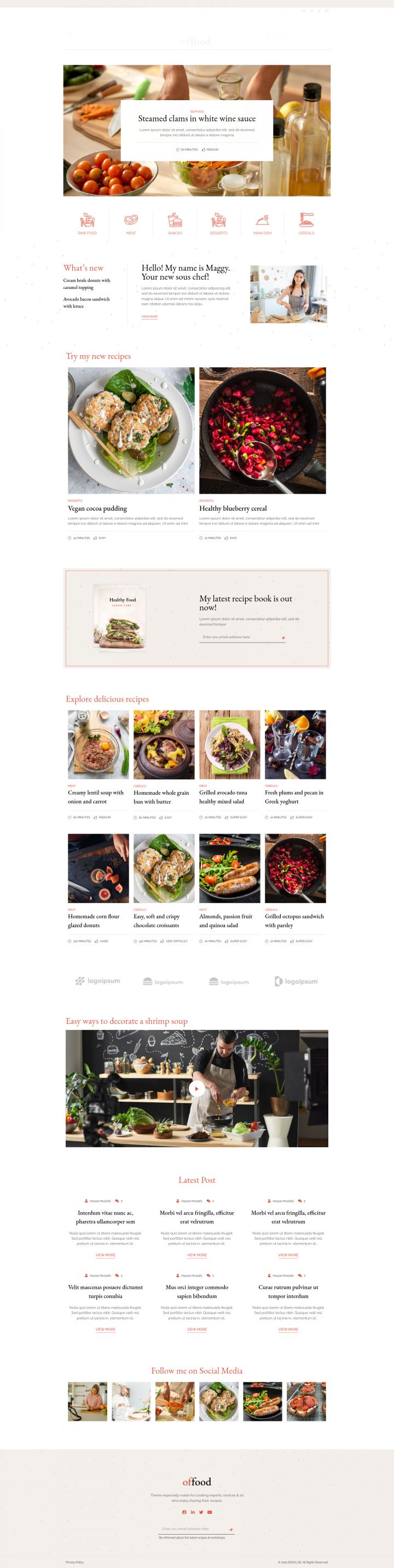 WordPress шаблон ThemeForest Offood