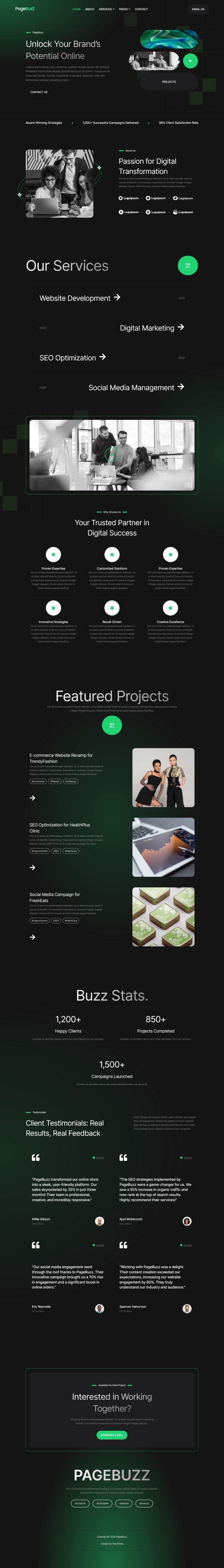 WordPress шаблон ThemeForest PageBuzz