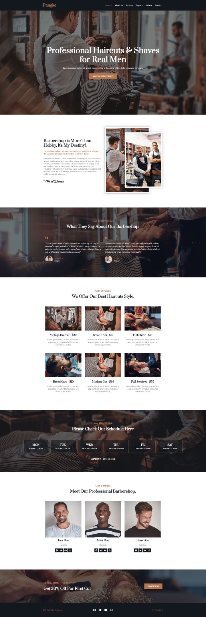 WordPress шаблон ThemeForest Pangke